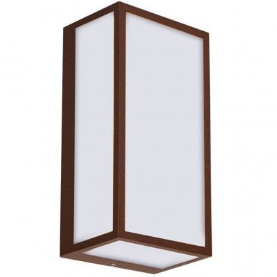 Φωτιστικό Επίτοιχο Απλίκα LED 10W 230V 1200lm CCT Αλουμινίου Σκουριά IP54 17-05205-4